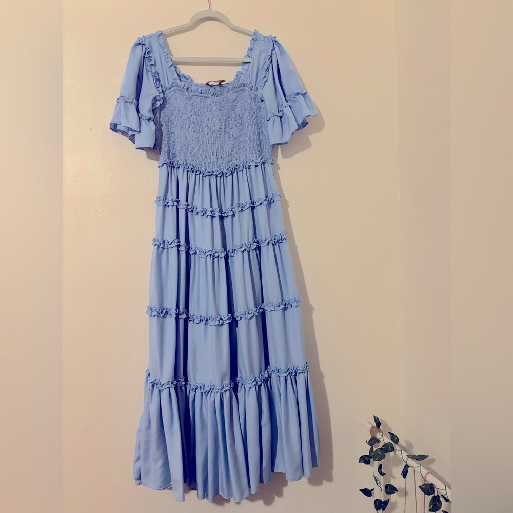 Senna Dress in Blue